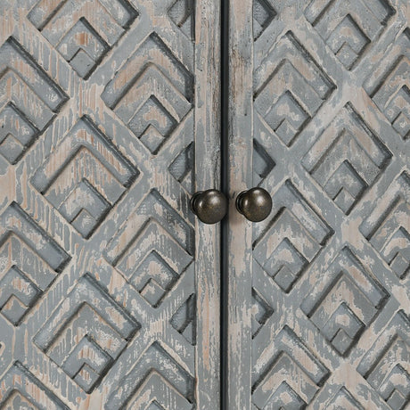 Jonas Timeworn Gray Cabinet - Ornate Home