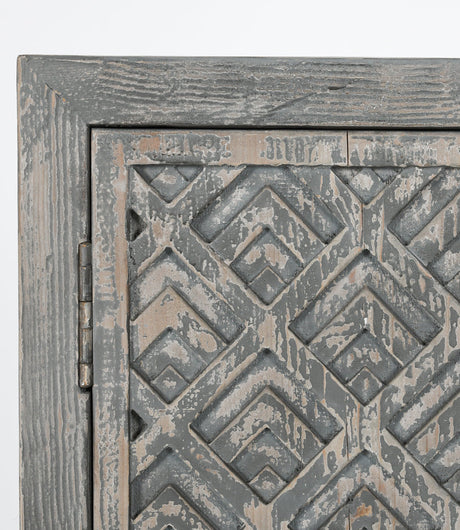 Jonas Timeworn Gray Cabinet - Ornate Home