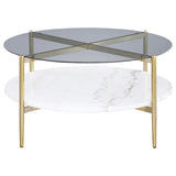 Jonelle Smoke Coffee Table - Ornate Home