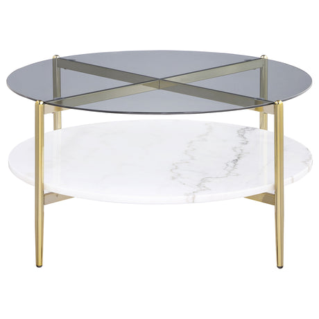 Jonelle Smoke Coffee Table - Ornate Home