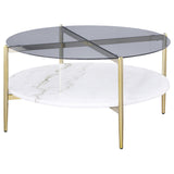 Jonelle Smoke Coffee Table - Ornate Home
