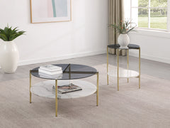 Jonelle Smoke Coffee Table - Ornate Home