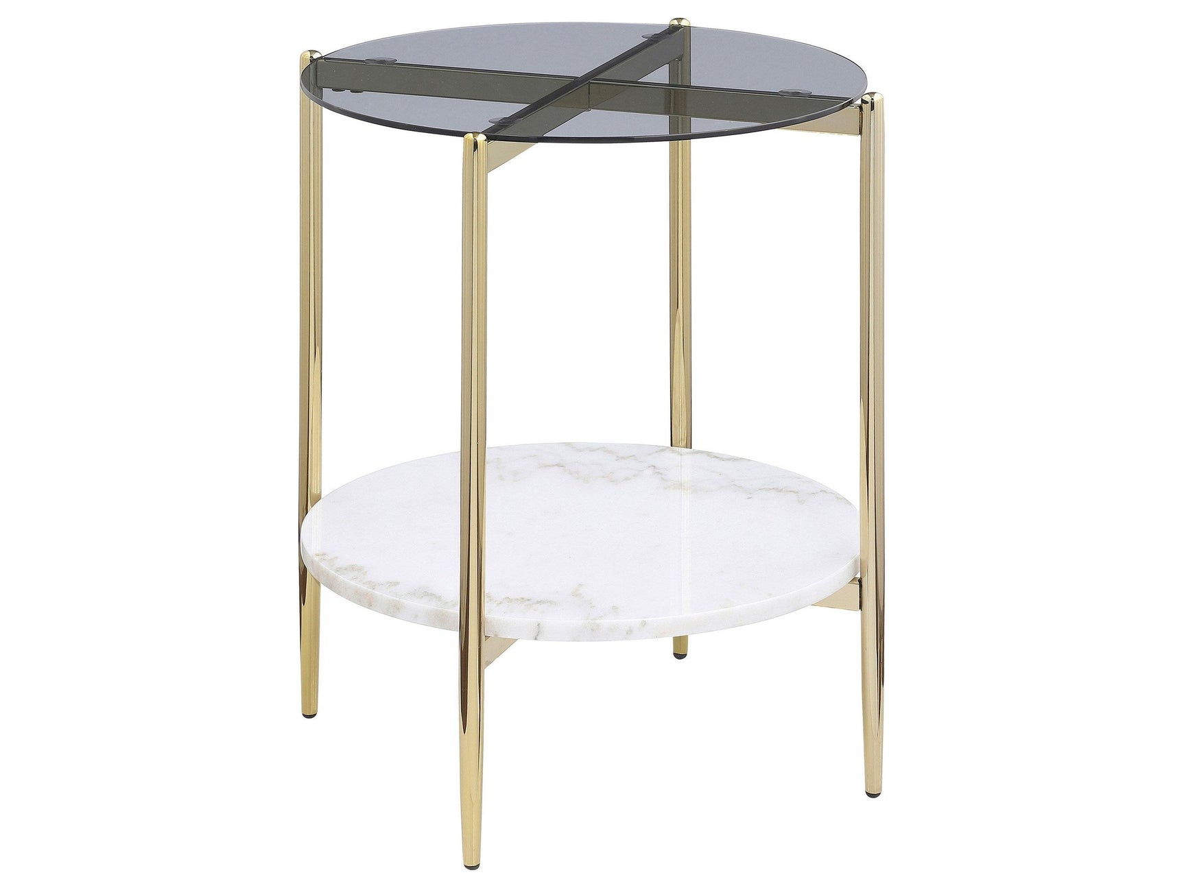 Jonelle Smoke End Table - Ornate Home