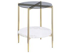 Jonelle Smoke End Table - Ornate Home