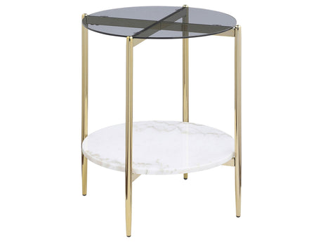 Jonelle Smoke End Table - Ornate Home