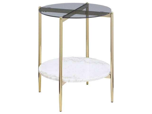 Jonelle Smoke End Table - Ornate Home