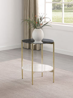 Jonelle Smoke End Table - Ornate Home