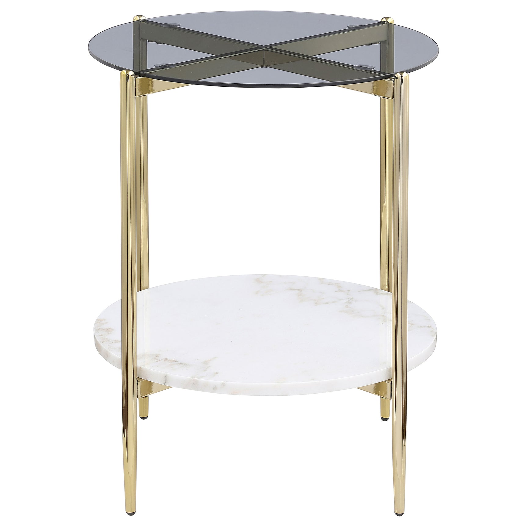 Jonelle Smoke End Table - Ornate Home