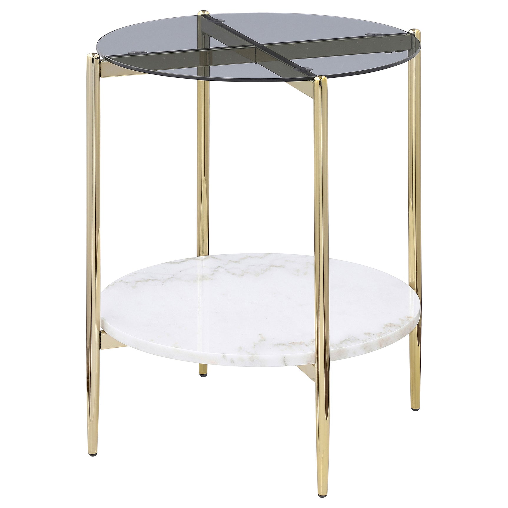 Jonelle Smoke End Table - Ornate Home