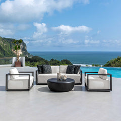 Jones Black Outdoor Coffee Table - Ornate Home