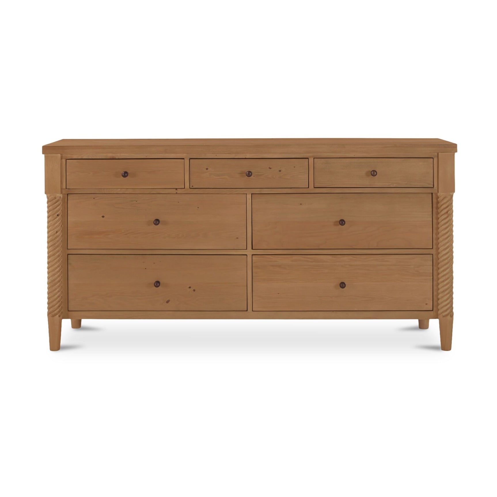 Joni Natural 7 Drawer Dresser - Ornate Home