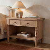 Joni Natural Nightstand - Ornate Home