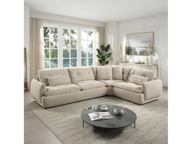 Jonina Beige Sectional Sofa - Ornate Home