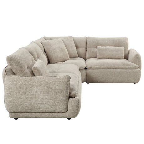 Jonina Beige Sectional Sofa - Ornate Home