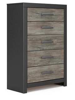 Jonnifer Black/Gray Chest of Drawers - Ornate Home