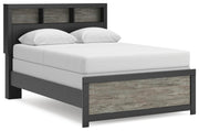 Jonnifer Black/Gray Full Bookcase Bed - Ornate Home