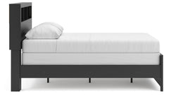 Jonnifer Black/Gray Full Bookcase Bed - Ornate Home