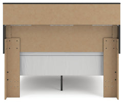 Jonnifer Black/Gray Full Bookcase Bed - Ornate Home