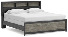 Jonnifer Black/Gray King Bookcase Bed - Ornate Home