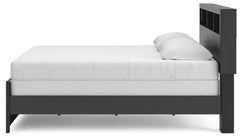 Jonnifer Black/Gray King Bookcase Bed - Ornate Home