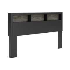 Jonnifer Black/Gray King Bookcase Headboard - Ornate Home