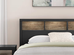 Jonnifer Black/Gray King Bookcase Panel Bed - Ornate Home