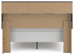 Jonnifer Black/Gray Queen Bookcase Headboard - Ornate Home