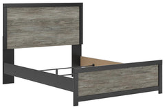 Jonnifer Black/Gray Queen Panel Bed - Ornate Home