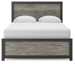 Jonnifer Black/Gray Queen Panel Bed - Ornate Home