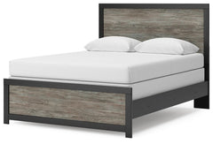 Jonnifer Black/Gray Queen Panel Bed - Ornate Home