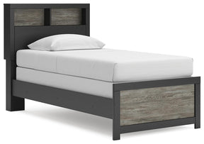 Jonnifer Black/Gray Twin Bookcase Bed - Ornate Home