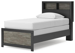 Jonnifer Black/Gray Twin Bookcase Bed - Ornate Home