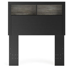Jonnifer Black/Gray Twin Bookcase Headboard - Ornate Home
