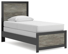 Jonnifer Black/Gray Twin Panel Bed - Ornate Home