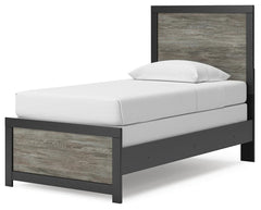Jonnifer Black/Gray Twin Panel Bed - Ornate Home