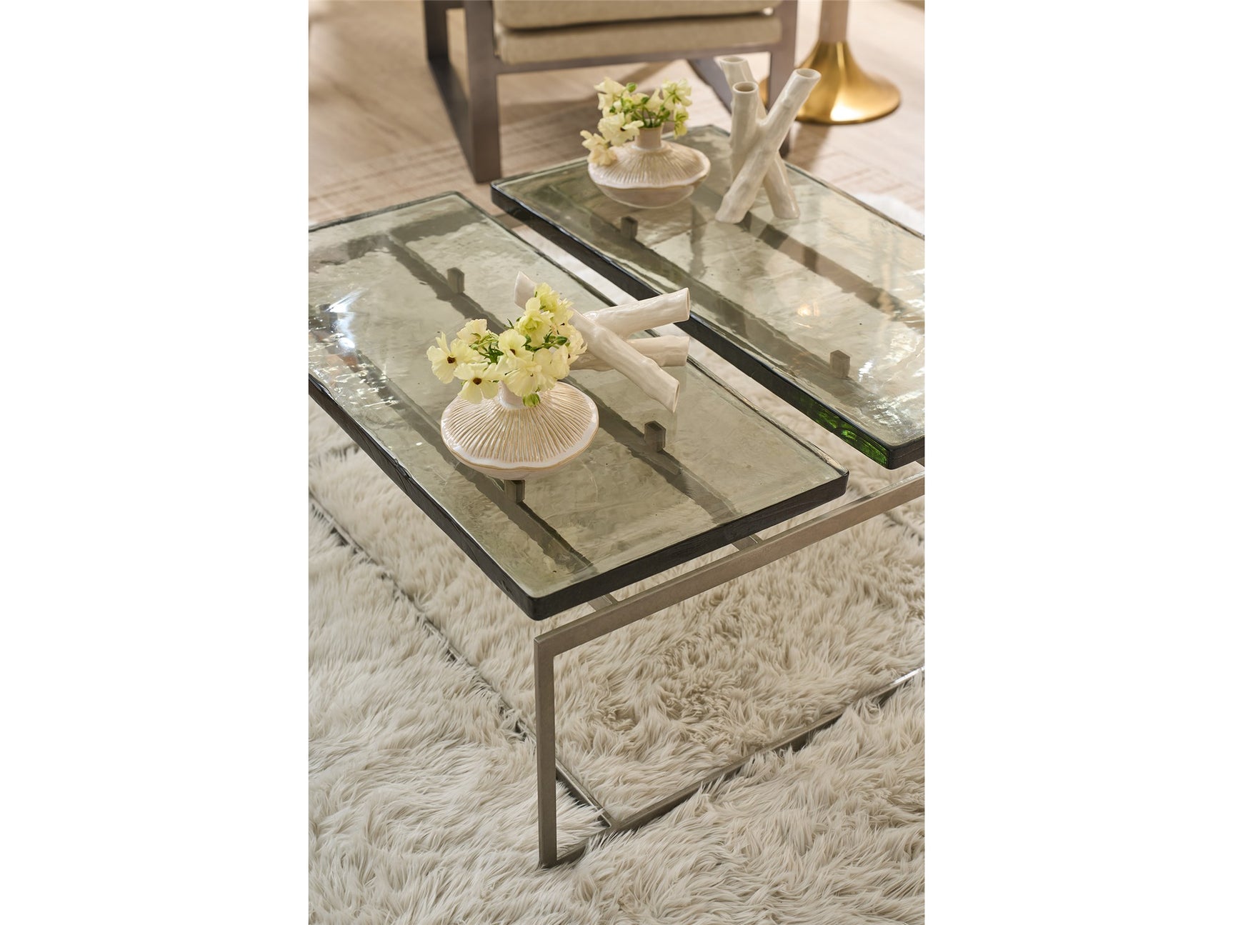 Jordan Antique Nickel/Smoke Cocktail Table - Ornate Home
