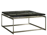 Jordan Antique Nickel/Smoke Cocktail Table - Ornate Home