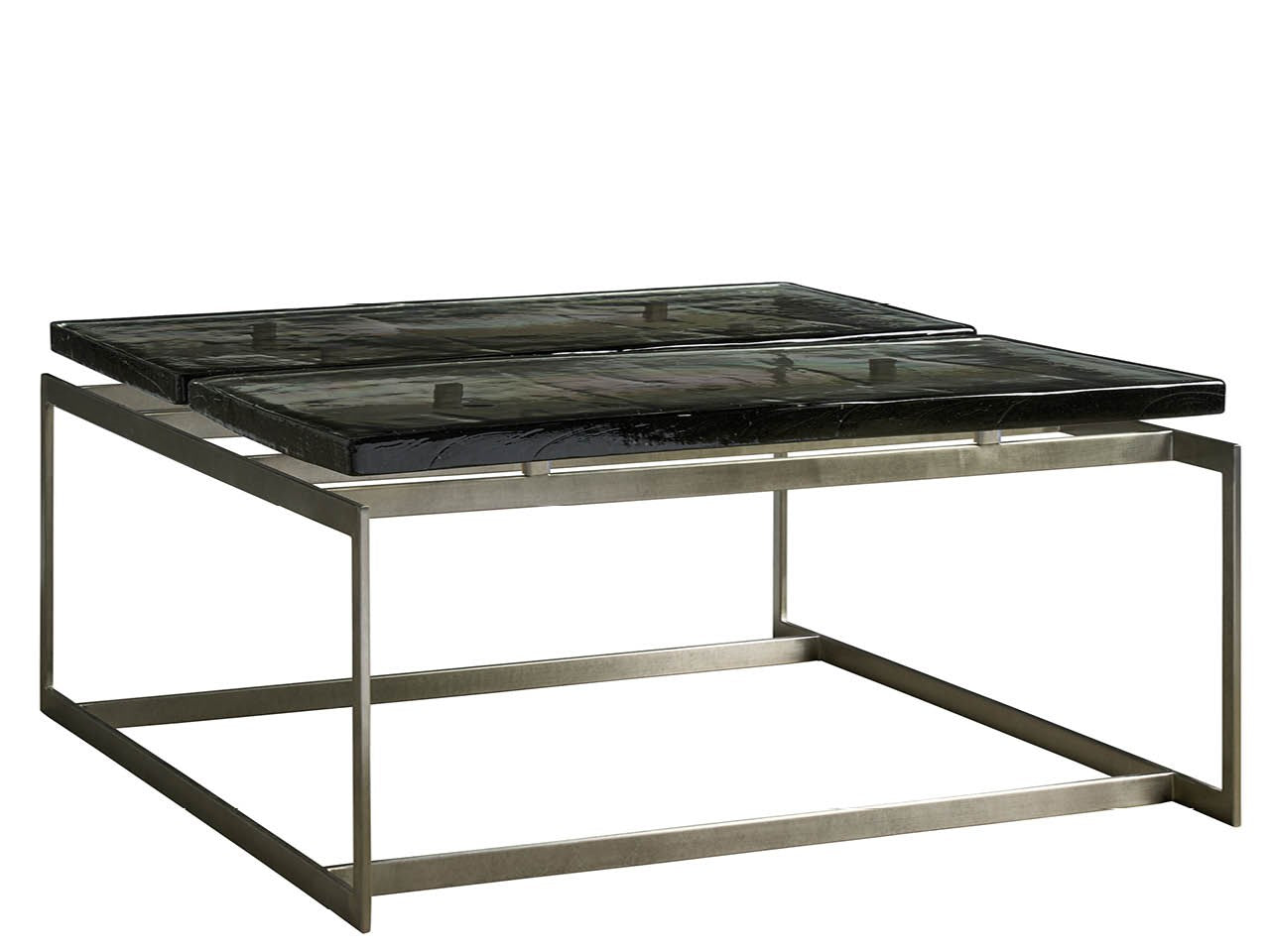 Jordan Antique Nickel/Smoke Cocktail Table - Ornate Home
