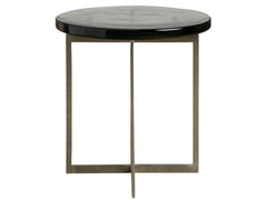 Jordan Antique Nickel/Smoke Spot Table - Ornate Home
