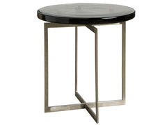 Jordan Antique Nickel/Smoke Spot Table - Ornate Home