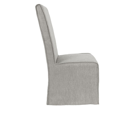 Jordan Cool Gray Upholstered Dining Chair (Set of 2) - Ornate Home