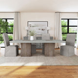 Jordan Cool Gray Upholstered Dining Chair (Set of 2) - Ornate Home