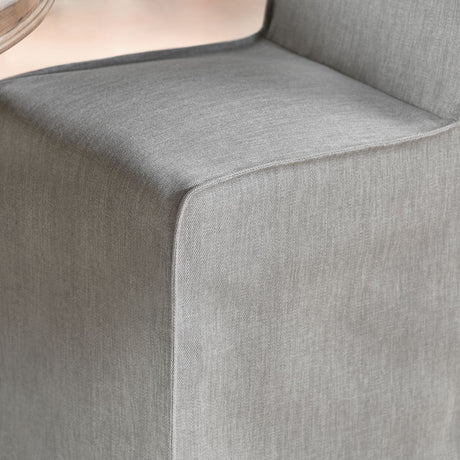 Jordan Cool Gray Upholstered Dining Chair (Set of 2) - Ornate Home