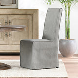 Jordan Cool Gray Upholstered Dining Chair (Set of 2) - Ornate Home