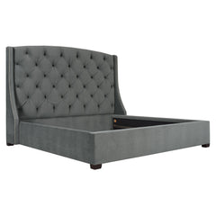 Jordan Espresso California King Shelter Bed (64" H) - Ornate Home