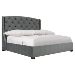 Jordan Espresso King Shelter Bed (64" H) - Ornate Home