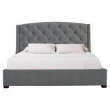 Jordan Espresso King Shelter Bed (64" H) - Ornate Home