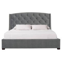Jordan Espresso King Shelter Bed (64" H) - Ornate Home