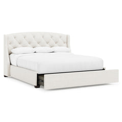 Jordan Espresso King Storage Shelter Bed (54" H) - Ornate Home
