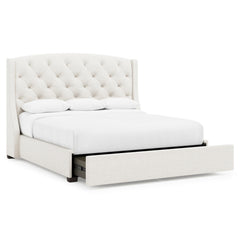 Jordan Espresso King Storage Shelter Bed (64" H) - Ornate Home